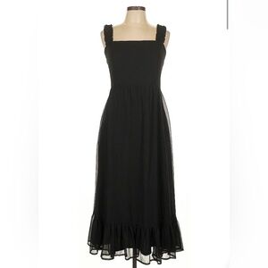 Elegant Black Midi Dress